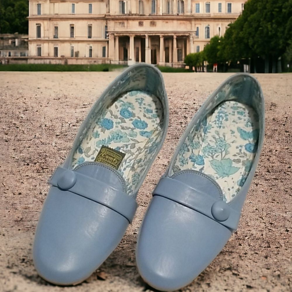 Vintage Daniel Green Blue Slipper Shoes
